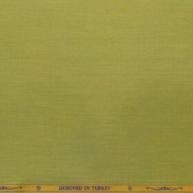 Soktas Men's Giza Cotton Solid Satin 1.60 Meter Unstitched Shirt Fabric (Moss Green)