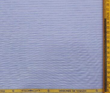 J.Hampstead Men's 60 LEA European Linen Striped Unstitched Shirting Fabric  (Latte Beige)