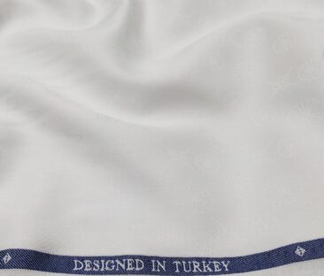 Soktas Men's Giza Cotton Floral Jacquard 1.60 Meter Unstitched Shirt ...