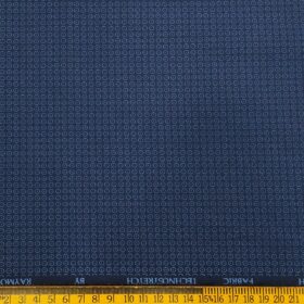 Raymond Men's Cotton Printed 1.80 Meter Unstitched Technostretch Shirt Fabric (Dark Blue)