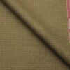 Raymond Men's Poly Viscose Unstitched Micro Checks Suiting Fabric (Khakhi)