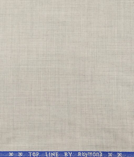 Raymond Men's Poly Viscose Unstitched Self Design Suiting Fabric (Light Grey)