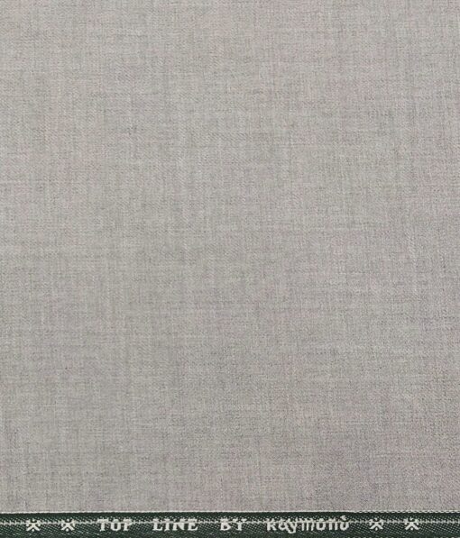 Raymond Men's Poly Viscose Unstitched Self Design Suiting Fabric (Light Silver Grey)