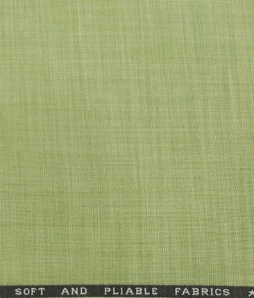 Raymond Men's Poly Viscose Unstitched Self Design Suiting Fabric (Light Green)