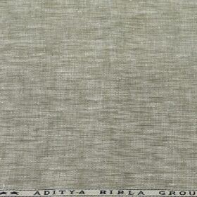 Linen Club Men's Linen 50 LEA Self Design Unstitched Shirting Fabric (Pistachious)