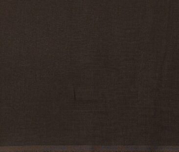 Linen Club Men's Linen Solid 2.25 Meter Unstitched Shirting Fabric (Dark Brown)