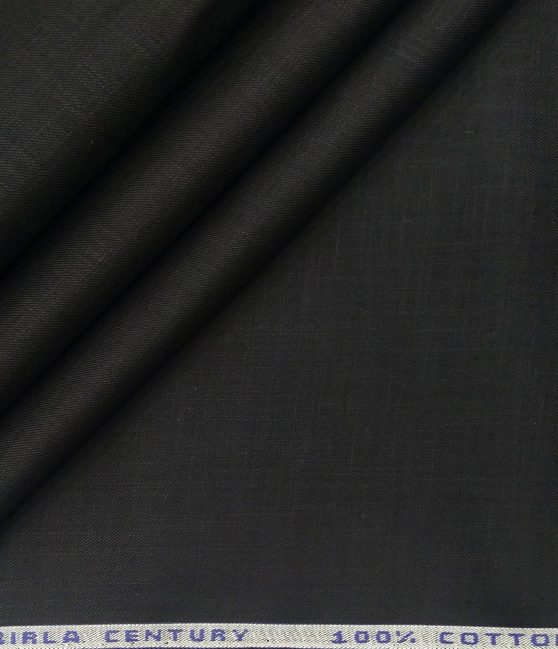 Birla Century Men's Cotton Solid 3.50 Meter Unstitched Shirting Fabric (Black) Birla Century Men's Cotton Solid 3.50 Meter Unstitched Shirting Fabric (Black)