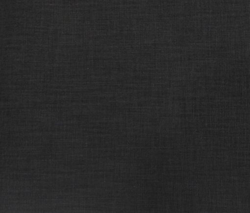 Exquisite Men's Cotton Solid 3.50 Meter Unstitched Shirting Fabric (Black)