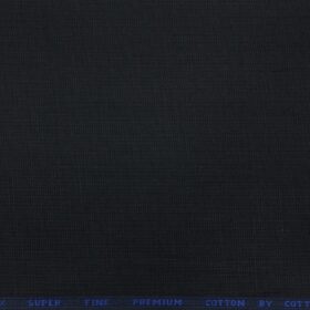 Exquisite Men's Cotton Structured 1.60 Meter Unstitched Shirting Fabric (Black)