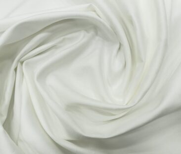 Nemesis Men's Cotton Jacquard 1.80 Meter Unstitched Shirting Fabric (White)