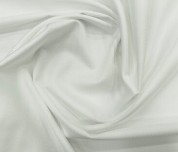 Raymond Men's Giza Cotton Dobby 1.80 Meter Unstitched Shirting Fabric (White)