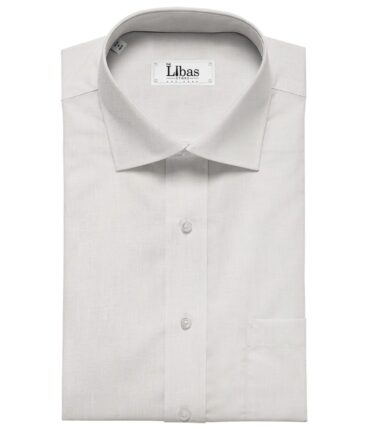 Raymond Men's Linen Solid 3.50 Meter Unstitched Shirting Fabric (White)