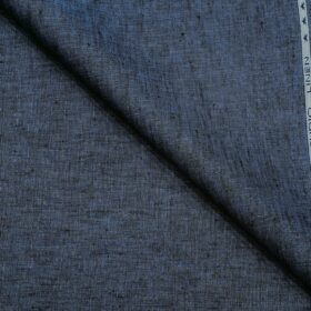 Raymond Men's Linen Self Design 3 Meter Unstitched Suiting Fabric (Aegean Blue)