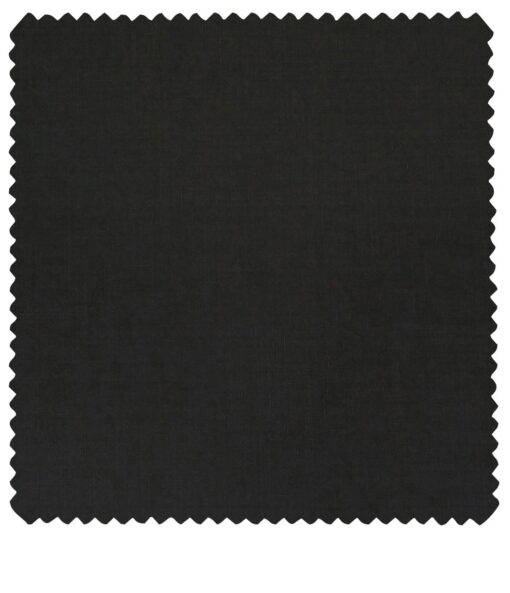 Raymond Men's Poly Viscose Unstitched Solids Suiting Fabric (Jet Black)