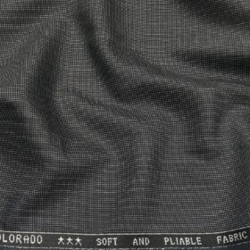 Raymond Men's Poly Viscose Unstitched Dotted Structured Suiting Fabric (Blueish Grey)
