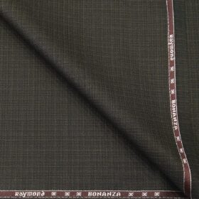 Raymond Men's Poly Viscose Unstitched Self Design Suiting Fabric (Blackish Brown)