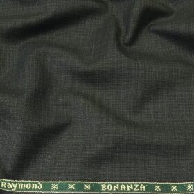 Raymond Men's Poly Viscose Unstitched Self Design Suiting Fabric (Blackish Green)