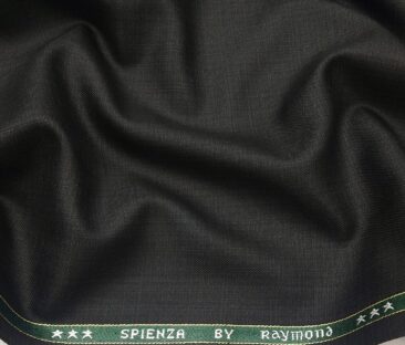 Raymond Men's Poly Viscose Unstitched Self Design Suiting Fabric (Black)