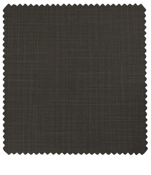 Raymond Men's Poly Viscose Unstitched Self Design Suiting Fabric (Brown)