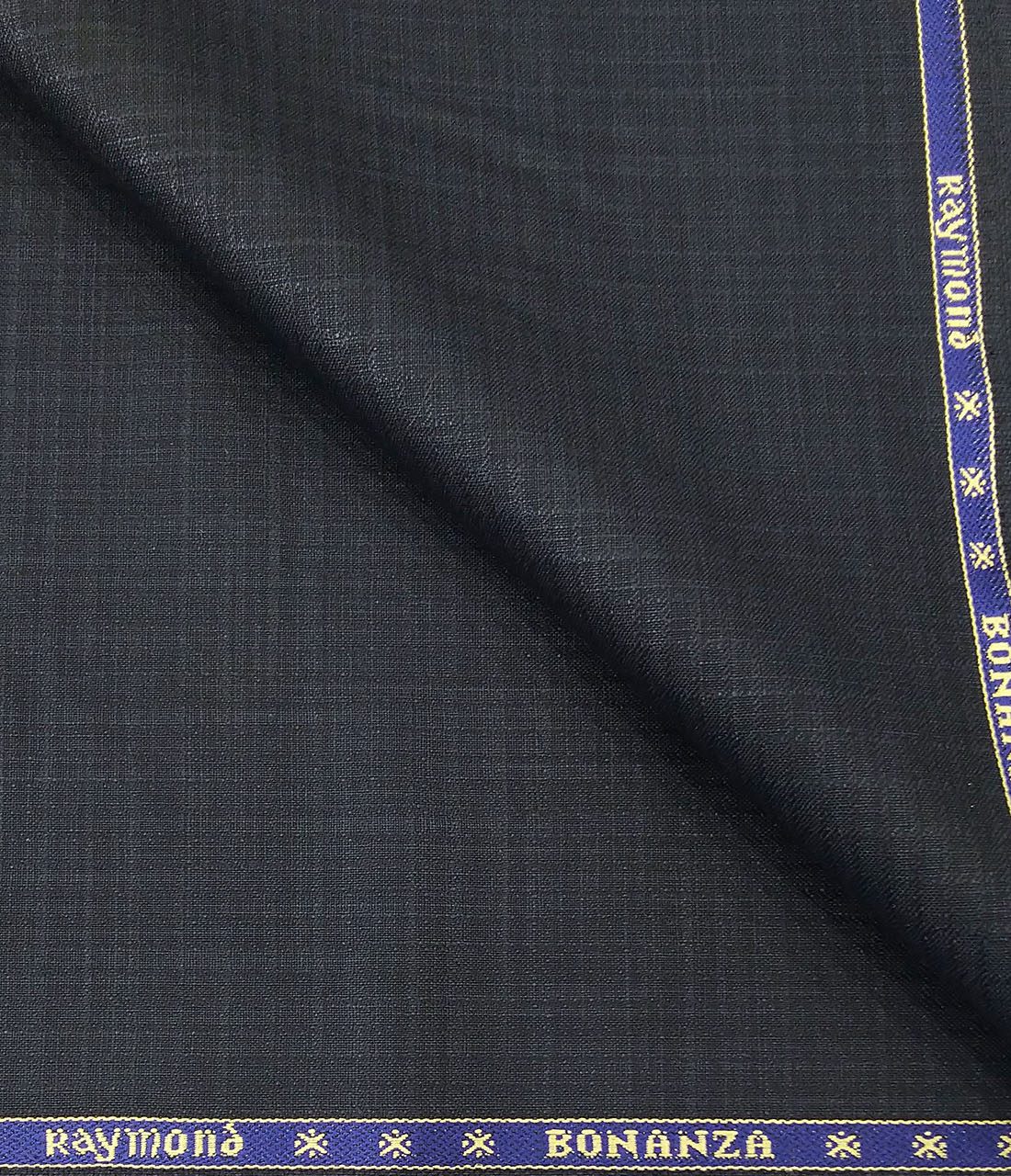 Raymond Men's Poly Viscose Unstitched Self Design Suiting Fabric (Dark Blue) Raymond Men's Poly Viscose Unstitched Self Design Suiting Fabric (Dark Blue)