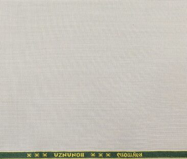 Raymond Men's Poly Viscose Unstitched Structured Suiting Fabric (Light Beigish Grey)