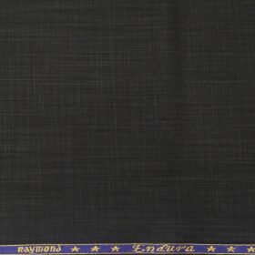 Raymond Men's Poly Viscose Unstitched Self Suiting Fabric (Black)