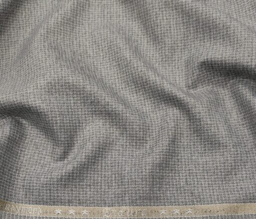 Raymond Men's Poly Viscose Unstitched Self Design Suiting Fabric (Light Worsted Grey)