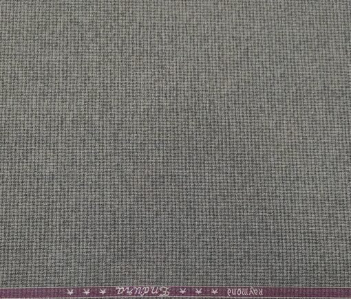 Raymond Men's Poly Viscose Unstitched Self Design Suiting Fabric (Worsted Grey)