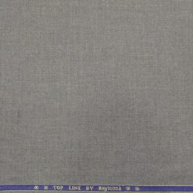 Raymond Men's Poly Viscose Unstitched Self Design Suiting Fabric (Worsted Grey)