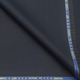 Raymond Men's Poly Viscose Unstitched Structured Shiny Suiting Fabric (Blue)