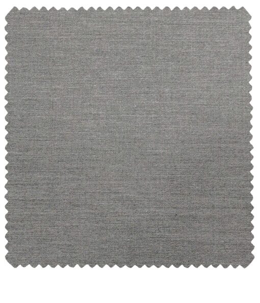 Raymond Men's Poly Wool Unstitched Self Design Suiting Fabric (Light Worsted Grey)