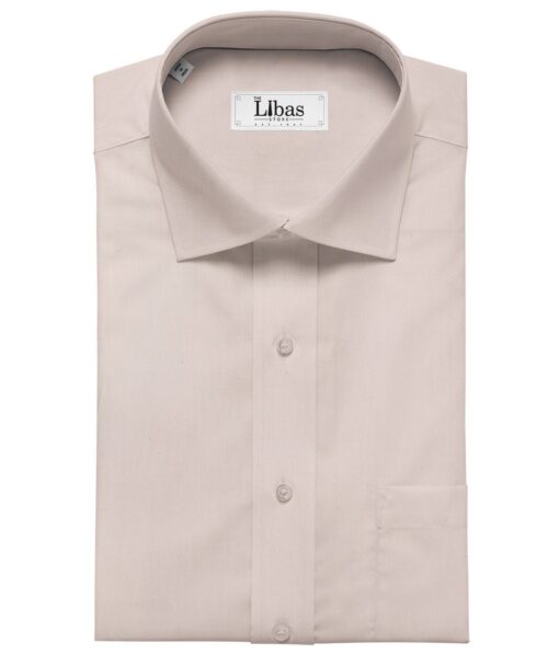 Arvind Men's Cotton Solids Satin 1.60 Meter Unstitched Shirt Fabric (Lemonade Pink)