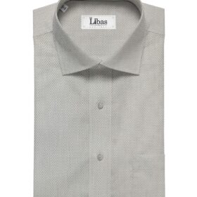 Arvind Men's Cotton Structured 1.60 Meter Unstitched Shirt Fabric (Light Grey)