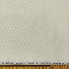 Arvind Men's Cotton Structured 1.60 Meter Unstitched Shirt Fabric (Sand Dollar Beige)