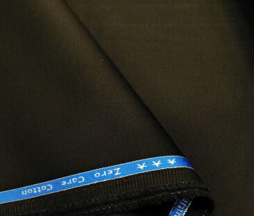 Arvind Men's Cotton Solids 1.30 Meter Unstitched Trouser Fabric (Dark Brown)