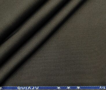 Arvind Men's Cotton Structured 1.30 Meter Unstitched Trouser Fabric (Greyish Brown)