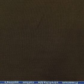 Arvind Men's Cotton Structured 1.30 Meter Unstitched Trouser Fabric (Mocha Brown)