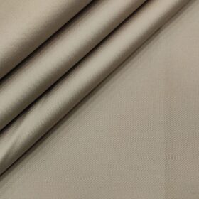 Arvind Men's Cotton Solids 1.30 Meter Unstitched Trouser Fabric (Mouse)