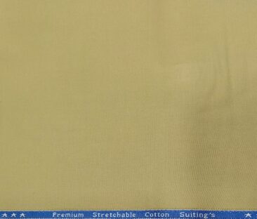 Arvind Men's Cotton Solids 1.30 Meter Unstitched Trouser Fabric (Sand Beige)