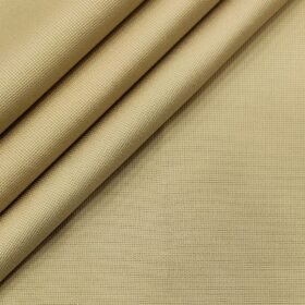 Arvind Men's Cotton Structured 1.30 Meter Unstitched Trouser Fabric (Sand Castle Beige)