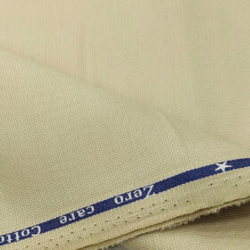 Arvind Men's Cotton Structured 1.30 Meter Unstitched Trouser Fabric (Tan Beige)