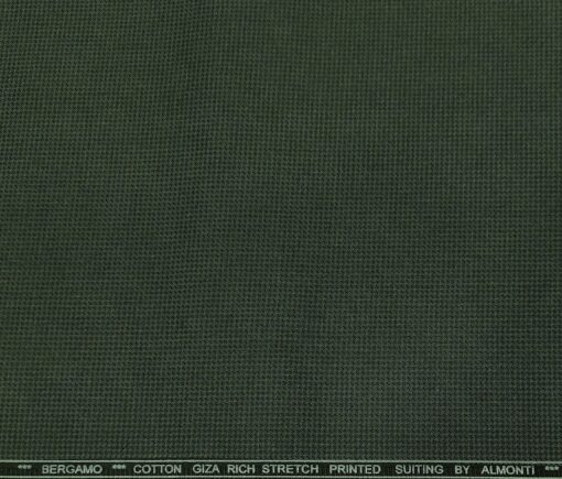 Almonti Men's Cotton Printed 1.30 Meter Unstitched Trouser Fabric (Dark ...