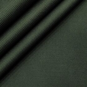 Almonti Men's Cotton Printed 1.30 Meter Unstitched Trouser Fabric (Light Green)