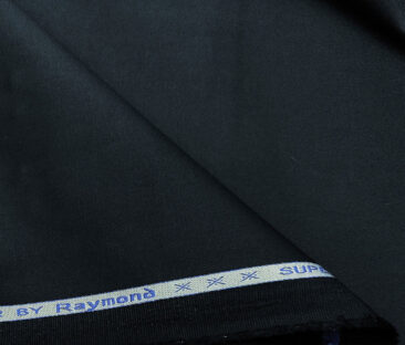 Raymond Men's Cotton Solids 1.30 Meter Unstitched Trouser Fabric (Dark Blue)