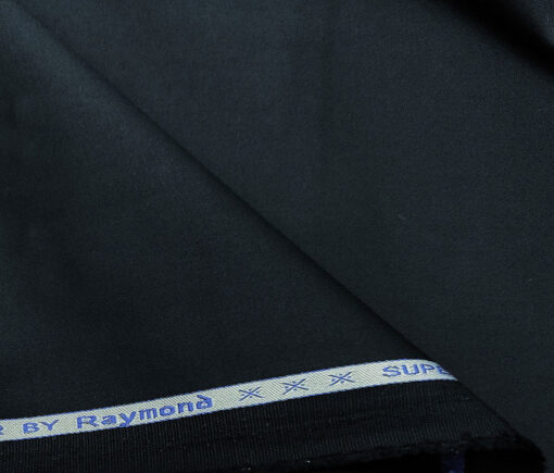 Raymond Men's Cotton Solids 1.30 Meter Unstitched Trouser Fabric (Dark Blue)