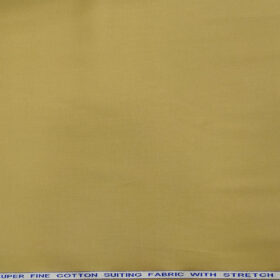 Raymond Men's Cotton Solids 1.30 Meter Unstitched Trouser Fabric (Granola Beige)