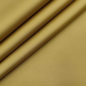 Raymond Men's Cotton Solids 1.30 Meter Unstitched Trouser Fabric (Granola Beige)