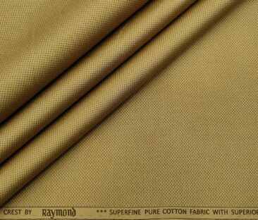 Raymond Men's Cotton Printed 1.30 Meter Unstitched Trouser Fabric (Fawn Beige)