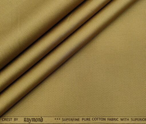 Raymond Men's Cotton Printed 1.30 Meter Unstitched Trouser Fabric (Fawn Beige)