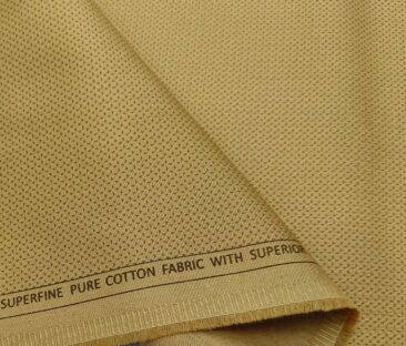 Raymond Men's Cotton Printed 1.30 Meter Unstitched Trouser Fabric (Granola Beige)